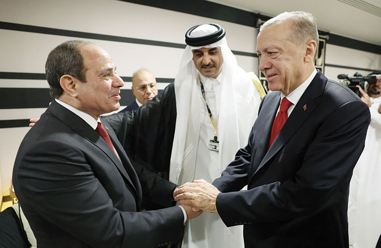 مصر: السيسي وأردوغان اتفقا على تطوير العلاقات