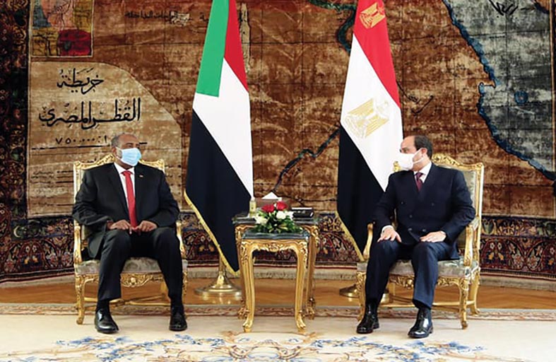 السيسي والبرهان يؤكدان تمسكهما باتفاق ملزم بشأن سد النهضة