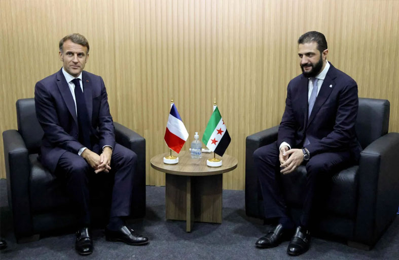 ماكرون يدعو الشرع للانضمام إلى التحالف الدولي ضد داعش