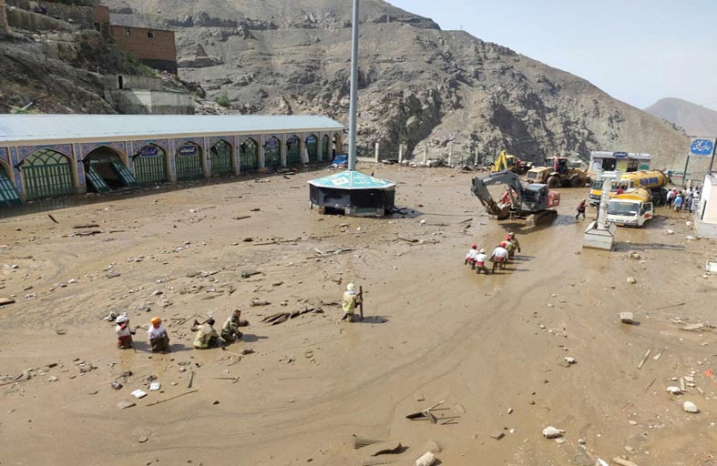 سيول وفيضانات في إيران تودي  بحياة24 شخصا خلال 48 ساعة 