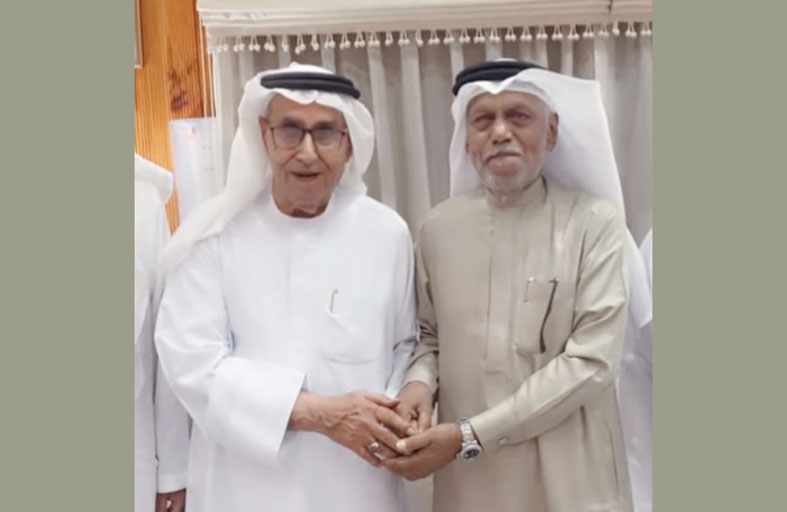 عبدالملك بن كايد يستقبل الشاعر راشد شرار  
