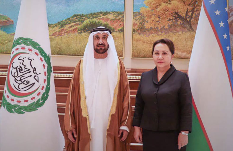 رئيس البرلمان العربي ورئيسة مجلس الشيوخ الأوزبكي يؤكدان دعم الشعب الفلسطيني