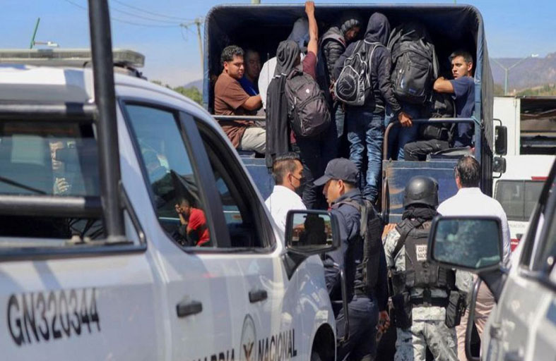السلطات المكسيكية تعثر على 269 مهاجرا في مقطورة 