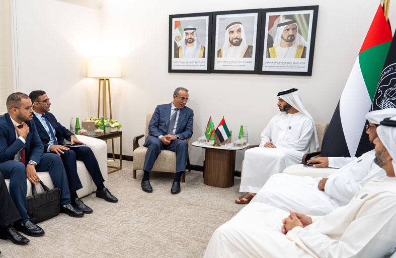 زايد بن حمد آل نهيان والمدير العام للأمن الوطني الموريتاني يبحثان التعاون في مكافحة جرائم المخدرات