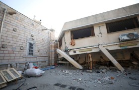 الجيش الإسرائيلي يتحقق من تضرر كنيسة خلال قصف غزة