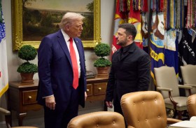 اللون الأسود يخطف الأنظار.. ترامب وزيلينسكي ودبلوماسية اللباس