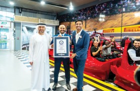 فورمولا روسّا في عالم فيراري أبوظبي تحصد لقب أسرع انطلاقة أفعوانية في العالم في غينيس